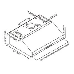 Maxair Undermount Hood - 700 CFM - Stainless Steel - 36''