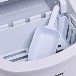 Costway White 26.5-lb Flip-Up Door Freestanding Portable Compact Electric Bullet Ice Maker -Cheap My Cook Nest Store 330962423 AlternateImage2 l