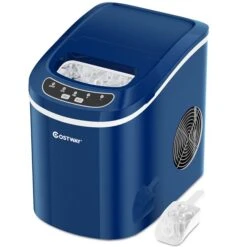 Costway Navy 26.5-lb Flip-Up Door Freestanding Portable Compact Electric Bullet Ice Maker -Cheap My Cook Nest Store 330962452 MainImage 001 l