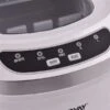 Costway Silver 26.5-lb Flip-Up Door Freestanding Portable Compact Electric Bullet Ice Maker