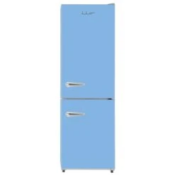 Iio Retro-Mod Light Blue 11-cu Ft Standard-Depth Bottom-Freezer Refrigerator - Energy Star-Certified