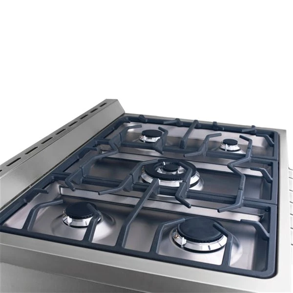 Ancona 36-in Stainless Steel 5 Burners 3.8-cu Ft Manual Cleaning Convection Oven Freestanding Gas Range 1 Ancona 36-in Stainless Steel 5 Burners 3.8-cu Ft Manual Cleaning Convection Oven Freestanding Gas Range