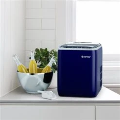 Costway 44-lb Navy Drop-Down Door Portable/Countertop Bullet Ice Maker -Cheap My Cook Nest Store 330972966 AlternateImage2 l