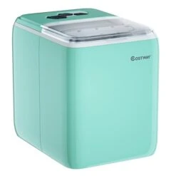 Costway 44-lb Mint Green Drop-Down Door Portable/Countertop Bullet Ice Maker -Cheap My Cook Nest Store 330972984 AlternateImage5 l