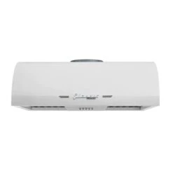 Unique Classic Retro 24-in 500 CFM Ducted Marshmallow White Undercabinet Range Hood With Charcoal Filter Included