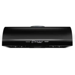 Unique Classic Retro 30-in 700 CFM Ducted Midnight Black Undercabinet Range Hood With Charcoal Filter Included