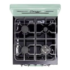 Unique Classic Retro Summer Mint Green 24-in 4 Burners 2.9-cu Ft Manual Cleaning Convection Oven Freestanding Gas Range -Cheap My Cook Nest Store 330975677 AlternateImage1 l