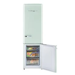 Unique Classic Retro Summer Mint Green 9-cu Ft 21.6-in Standard-Depth Bottom-Freezer Energy Star Certified Refrigerator -Cheap My Cook Nest Store 330975678 AlternateImage4 l