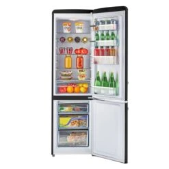 Unique Classic Retro Midnight Black 9-cu Ft 21.6-in Standard-Depth Bottom-Freezer Energy Star Certified Refrigerator -Cheap My Cook Nest Store 330975680 AlternateImage2 l