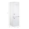 Unique Classic Retro Marshmallow White 9-cu Ft 21.6-in Standard-Depth Bottom-Freezer Energy Star Certified Refrigerator