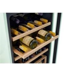 Unique Classic Retro Summer Mint Green 28-Bottle Freestanding Wine Cooler