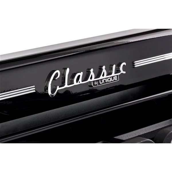Unique Classic Retro Black 24-in 4 Burners 2.9-cu Ft Manual Cleaning Convection Oven Freestanding Gas Range 1 Unique Classic Retro Black 24-in 4 Burners 2.9-cu Ft Manual Cleaning Convection Oven Freestanding Gas Range