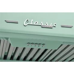 Unique Classic Retro 24-in 500 CFM Ducted Summer Mint Green Undercabinet Range Hood With Charcoal Filter Included -Cheap My Cook Nest Store 330975698 AlternateImage2 l