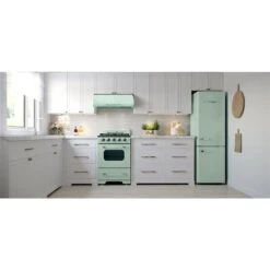 Unique Classic Retro 24-in 500 CFM Ducted Summer Mint Green Undercabinet Range Hood With Charcoal Filter Included -Cheap My Cook Nest Store 330975698 AlternateImage5 l