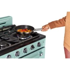 Unique Classic Retro Summer Mint Green 30-in 4 Burners 3.9-cu Ft Manual Cleaning Convection Oven Freestanding Gas Range