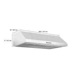 Aria 30-in Stainless Steel Under Cabinet Range Hood With Charcoal Filter -Cheap My Cook Nest Store 330977886 AlternateImage1 l