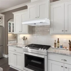 Aria 30-in Convertible White Under Cabinet Range Hood With Charcoal Filter -Cheap My Cook Nest Store 330977887 AlternateImage3 l