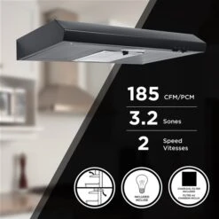 Aria 30-in Black Under Cabinet Range Hood With Charcoal Filter -Cheap My Cook Nest Store 330977889 AlternateImage2 l