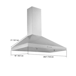 Aria 30-in Convertible Wall Mounted Range Hood In Stainless Steel With Charcoal Filter -Cheap My Cook Nest Store 330977899 AlternateImage1 l
