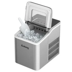 Costway 26-lb Drop-Down Door Portable/Countertop Bullet Ice Maker - Silver -Cheap My Cook Nest Store 330989802 AlternateImage4 l