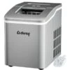 Costway 26-lb Drop-Down Door Portable/Countertop Bullet Ice Maker - Silver