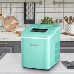 Costway 26-lb Drop-Down Door Portable/Countertop Bullet Ice Maker - Green 8 Costway 26-lb Drop-Down Door Portable/Countertop Bullet Ice Maker - Green -Cheap My Cook Nest Store 330989819 AlternateImage3 l