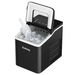 Costway 26-lb Drop-Down Door Portable/Countertop Bullet Ice Maker - Black -Cheap My Cook Nest Store 330989823 AlternateImage4 l