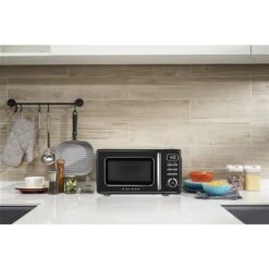 Galanz Retro 0.7-cu Ft 700-Watt Countertop Microwave - Black -Cheap My Cook Nest Store 330996275 AlternateImage3 l