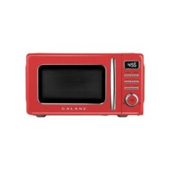 Galanz Retro 0.7-cu Ft 700-Watt Countertop Microwave - Red