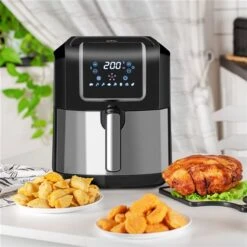 HomCom 7.84-L Black Air Fryer -Cheap My Cook Nest Store 331025405 AlternateImage1 l