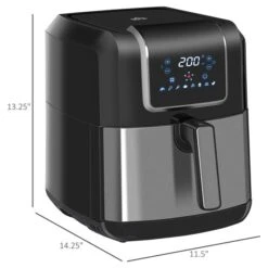 HomCom 7.84-L Black Air Fryer -Cheap My Cook Nest Store 331025405 AlternateImage2 l
