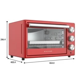 Galanz 0.9 Cu.ft. Retro Manual Toaster Oven - Hot Rod Red -Cheap My Cook Nest Store 331044708 AlternateImage2 l