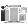 Hauslane Chef 36-in Convertible Stainless Steel Island Range Hood