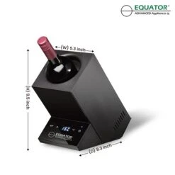 Equator Advanced Appliances 1-Bottle Capacity Black Portable Wine Chiller 5 Equator Advanced Appliances 1-Bottle Capacity Black Portable Wine Chiller -Cheap My Cook Nest Store 331045900 AlternateImage1 l