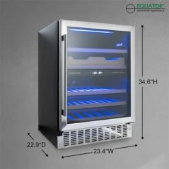 Equator Advanced Appliances GC 43 43-Bottle Capacity (5.3-cu Ft) Commercial Stainless Steel Built-In/Freestanding Beverage Ce… -Cheap My Cook Nest Store 331045922 AlternateImage4 l