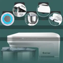 Costway 7-L 6-Speed 660 W White Commercial/Residential Stand Mixer 9 Costway 7-L 6-Speed 660 W White Commercial/Residential Stand Mixer -Cheap My Cook Nest Store 331059996 AlternateImage4 l