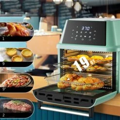 Costway 18-L Green Air Fryer Oven -Cheap My Cook Nest Store 331060012 AlternateImage4 l