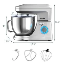 Costway 7-L 6-Speed 660 W Silver Commercial/Residential Stand Mixer -Cheap My Cook Nest Store 331060027 AlternateImage1 l