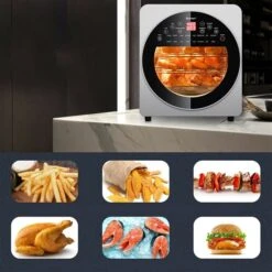 Costway Silver 14.5-L Silver Air Fryer Oven -Cheap My Cook Nest Store 331060037 AlternateImage4 l