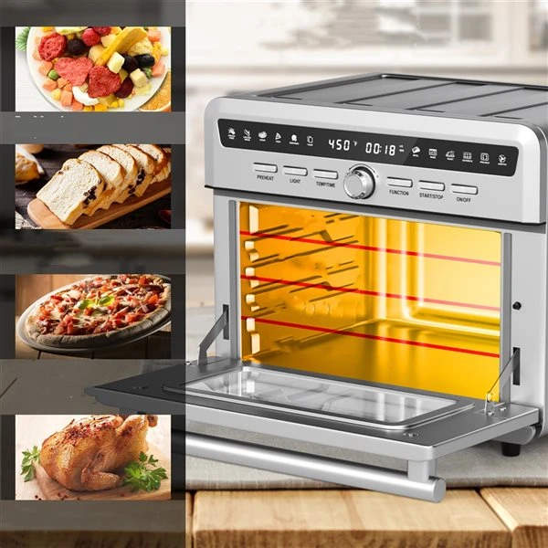 Costway 25-L Silver Air Fryer Oven 4 Costway 25-L Silver Air Fryer Oven - Image 4