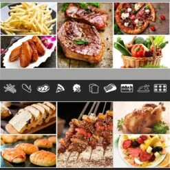 Costway 25-L Silver Air Fryer Oven 9 Costway 25-L Silver Air Fryer Oven -Cheap My Cook Nest Store 331060086 AlternateImage3 l