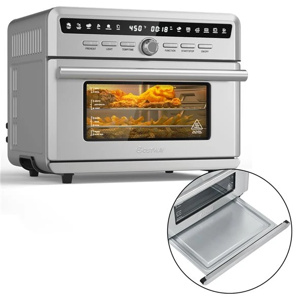 Costway 25-L Silver Air Fryer Oven 2 Costway 25-L Silver Air Fryer Oven - Image 2