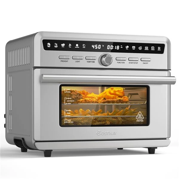Costway 25-L Silver Air Fryer Oven 3 Costway 25-L Silver Air Fryer Oven - Image 3
