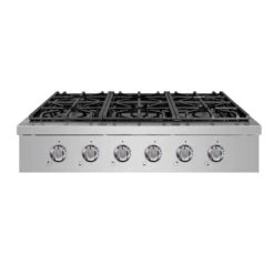 NXR 36-in 6 Burners Stainless Steel Gas Cooktop