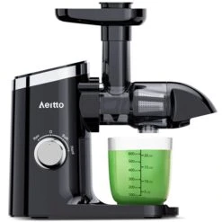 Aeitto Masticating Juicer With Two Speed Modes - Black 5 Aeitto Masticating Juicer With Two Speed Modes - Black -Cheap My Cook Nest Store 331062384 AlternateImage1 l