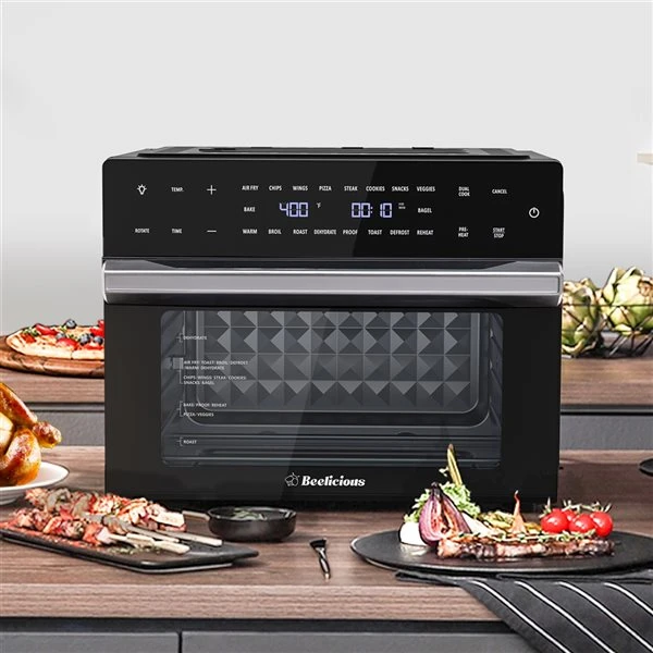 Beelicious 19-in-1 Air Fryer Toaster Oven Combo - Black 1 Beelicious 19-in-1 Air Fryer Toaster Oven Combo - Black