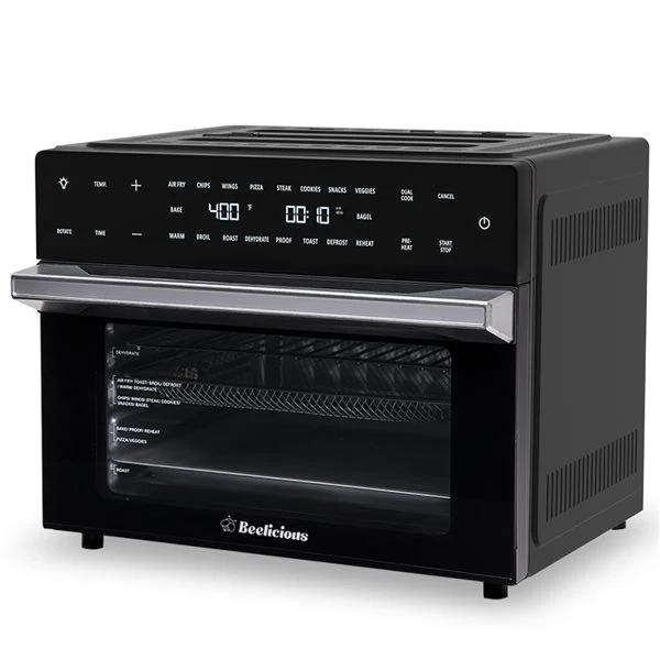 Beelicious 19-in-1 Air Fryer Toaster Oven Combo - Black 3 Beelicious 19-in-1 Air Fryer Toaster Oven Combo - Black - Image 3