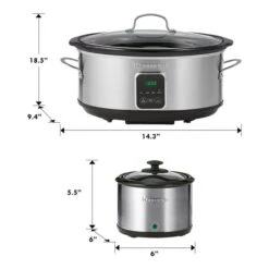 Kenmore 6.6-L Black And Silver Slow Cooker And Sauce Warmer 7 Kenmore 6.6-L Black And Silver Slow Cooker And Sauce Warmer -Cheap My Cook Nest Store 331064050 AlternateImage6 l
