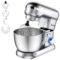 Costway 3.8 L 8-Speed Silver Stand Mixer -Cheap My Cook Nest Store 331065355 MainImage 001 l