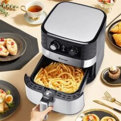 Costway 4.7 L Black Stainless Steel Air Fryer -Cheap My Cook Nest Store 331065368 AlternateImage2 l
